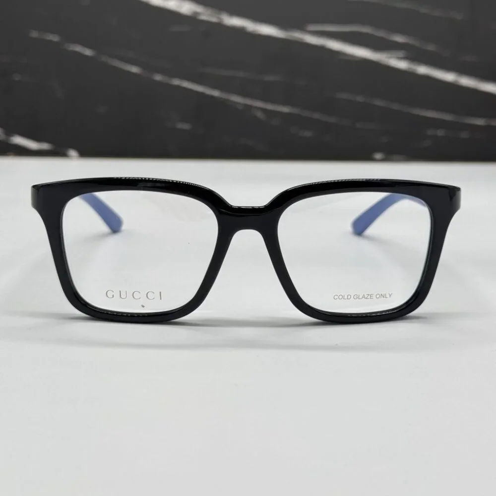 NEW GG1738O 004 GUCCI EYEGLASSES BLACK/BLUE MEN EYEWEAR GUCCI
